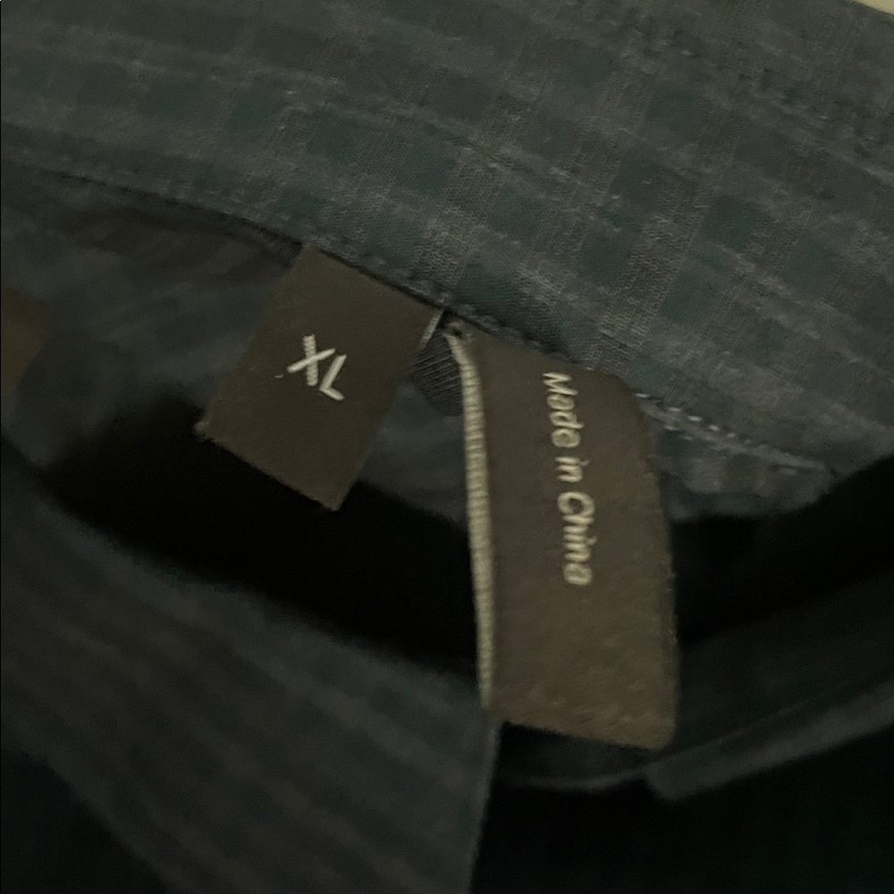 THEORY Long Sleeve Plaid Button Down Dress Shirt Men’s Size XL - Picture 7 of 7